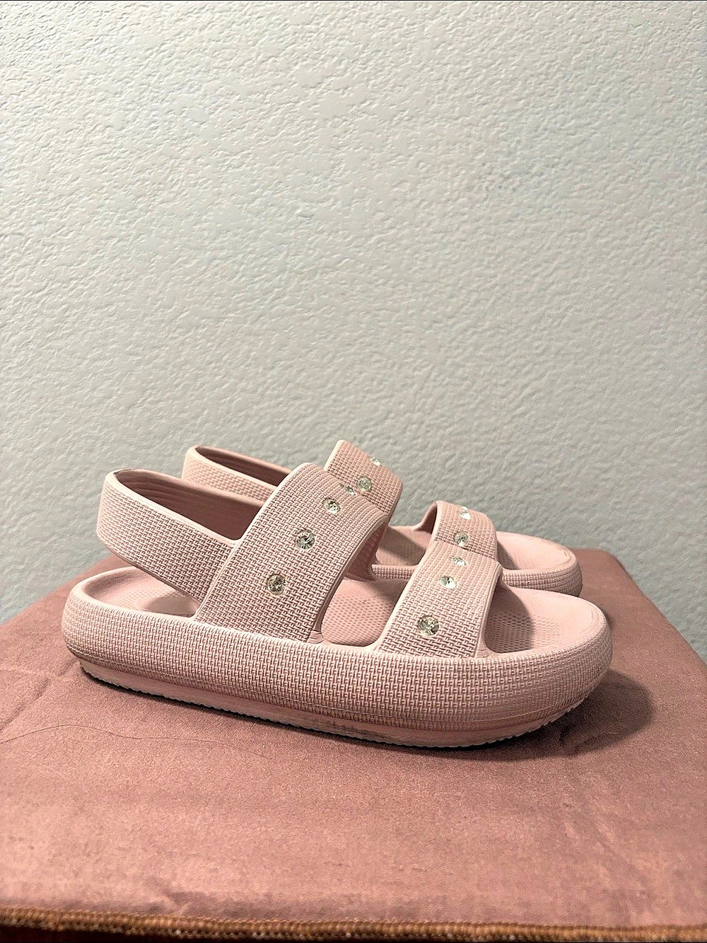 Pink Platform Sandals Like New
